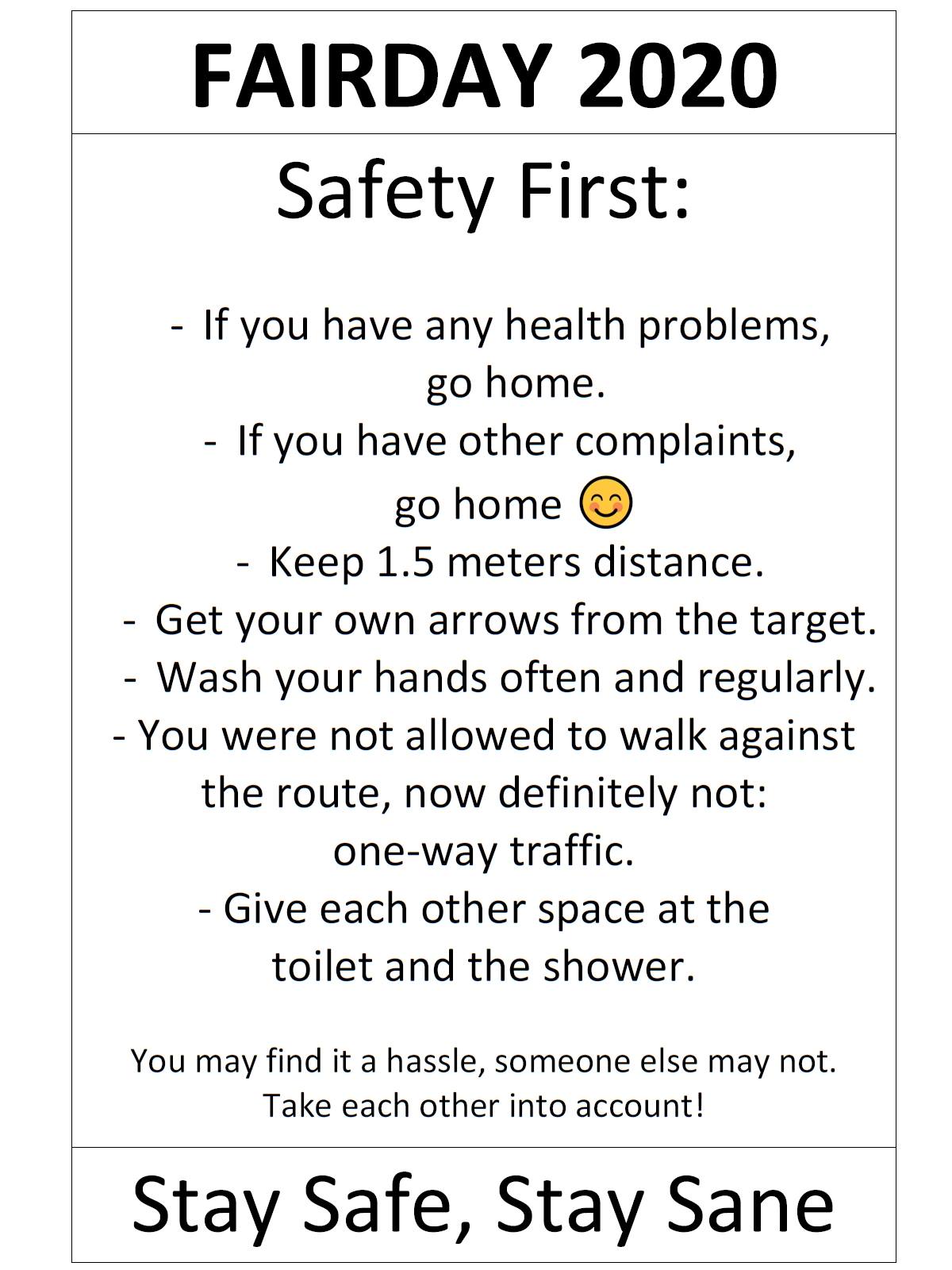 Fairday almost fully booked. We do have tickets available for the Sunday hunter round