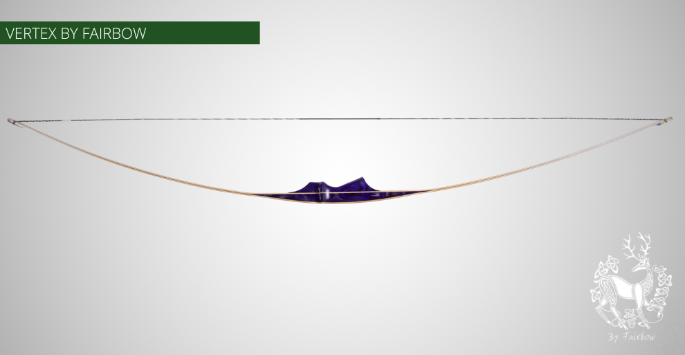 THE VERTEX BOW 68" CLEAR BACKING OVER BIRDSEYE MAPLE 25 LBS @ 28 INCH RH