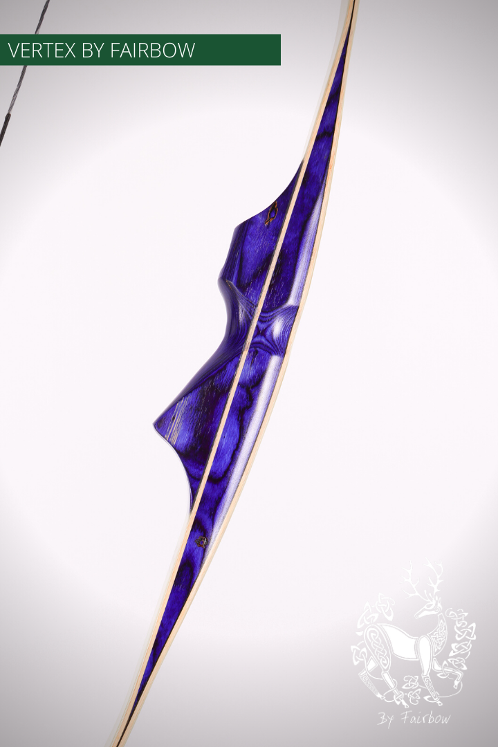 THE VERTEX BOW 68" CLEAR BACKING OVER BIRDSEYE MAPLE 25 LBS @ 28 INCH RH