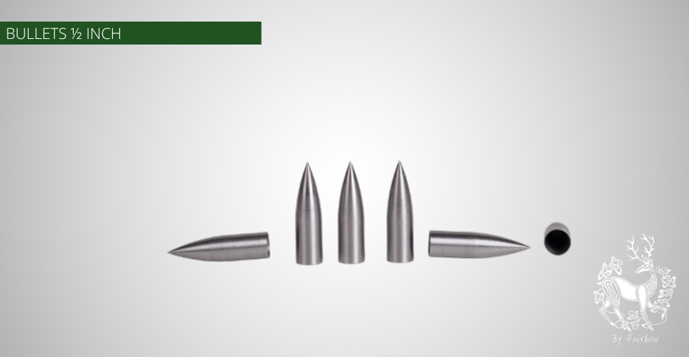 BULLET TAPERED / CONIC 255 GRAIN 1/2 ARROWHEADS-arrow point-Fairbow-1 piece-Fairbow