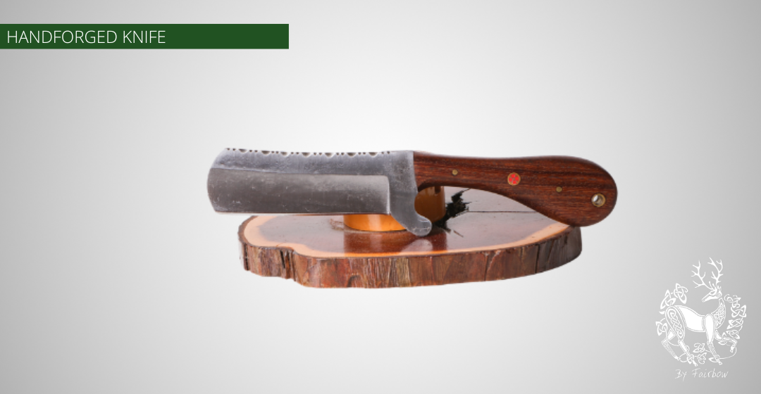 CAMPING KNIFE WITH DARK COLORED WOODEN HANDLE-Knife-Fairbow-Fairbow