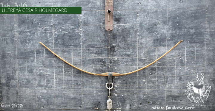 HOLMEGARD LONGBOW BY ULTREYA: THE CESAIR 44 LBS-longbow-Ultreya-Fairbow