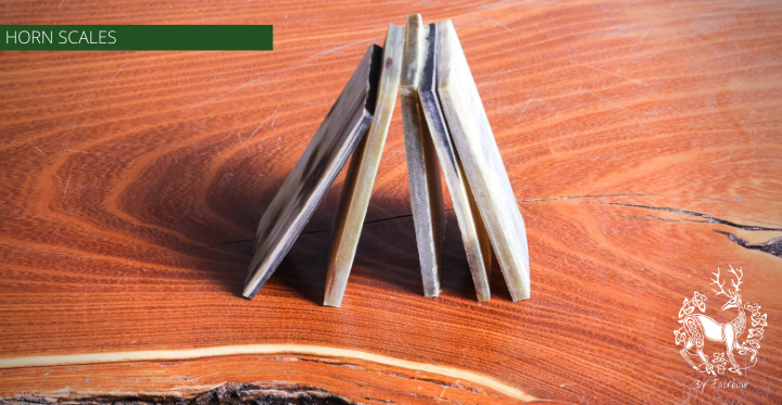 HORN BLOCKS / SCALE, APPROX. 9/32 X 2 X 4 INCH-Sundries-Fairbow-Fairbow