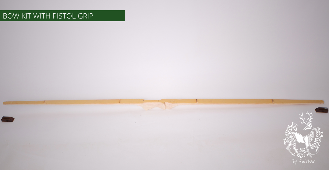 KIT DELUXE BEGINNERS KIT ALB HICKORY / BAMBOO BACKED WITH PISTOL GRIP-Bow kit-Fairbow-Right handed-Fairbow