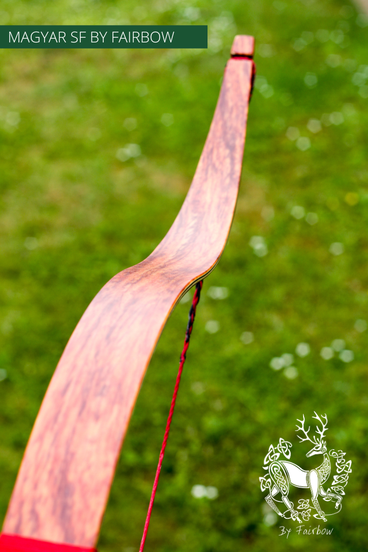 MAGYAR SF, PADOUK RED GLASS AND SUPERCORE, HORSEBOW 27 LBS @ 28 INCH-recurve bow-Fairbow-Fairbow