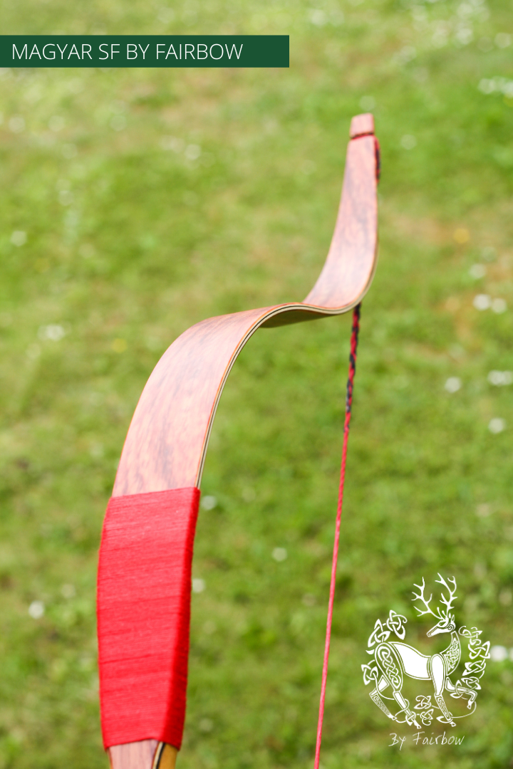 MAGYAR SF, PADOUK RED GLASS AND SUPERCORE, HORSEBOW 27 LBS @ 28 INCH-recurve bow-Fairbow-Fairbow