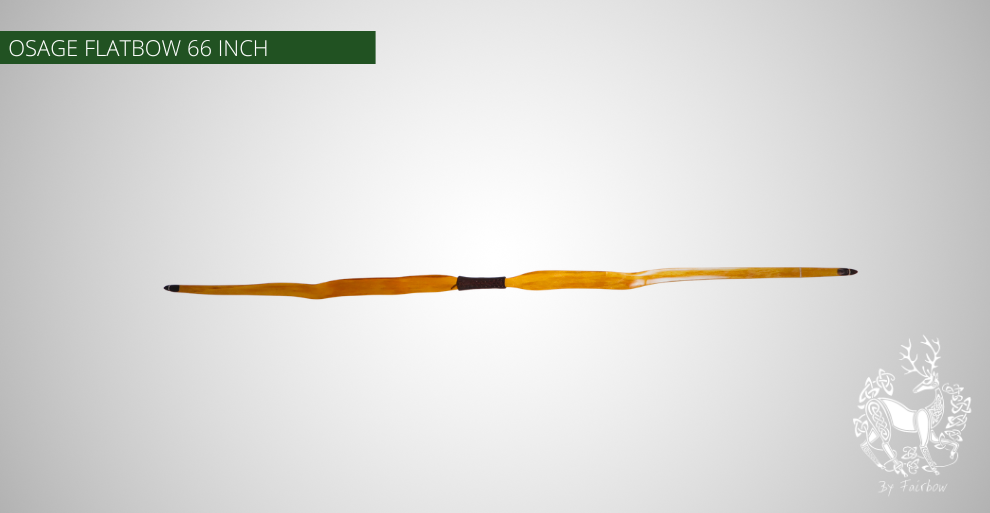 OSAGE SELFBOW, 66 INCH NTN, 36 LBS AMERICAN FLATBOW-Bow-Fairbow-Fairbow