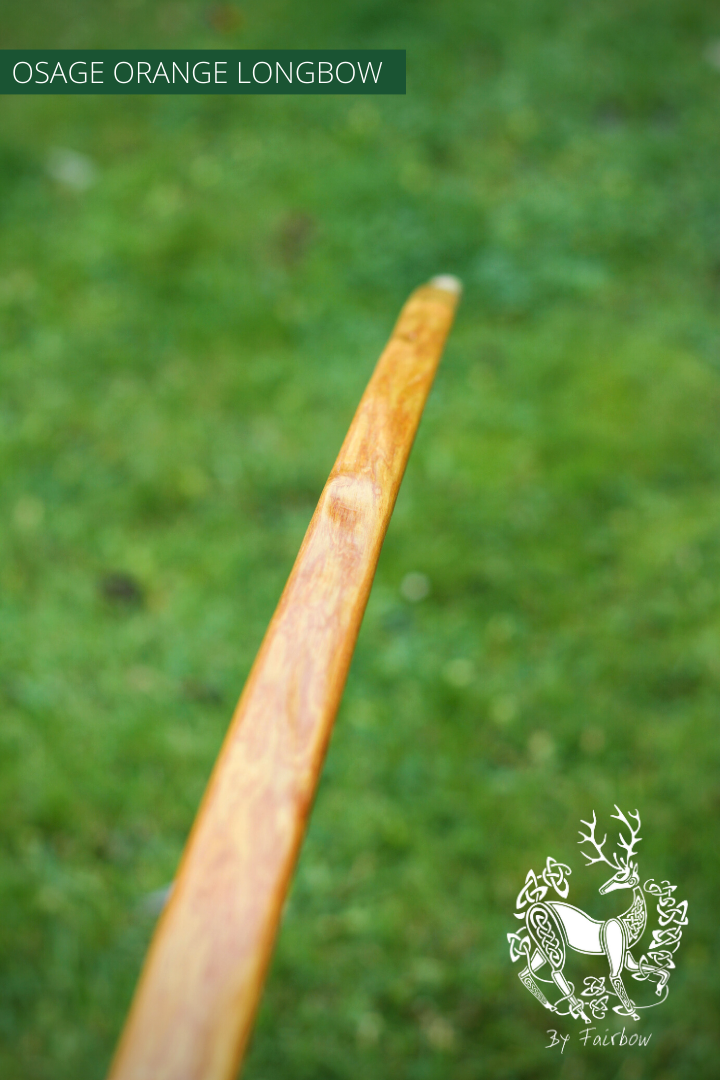OSAGE SELFBOW,ENGLISH LONGBOW 74 INCH NTN, 66 LBS-Bow-Fairbow-Fairbow