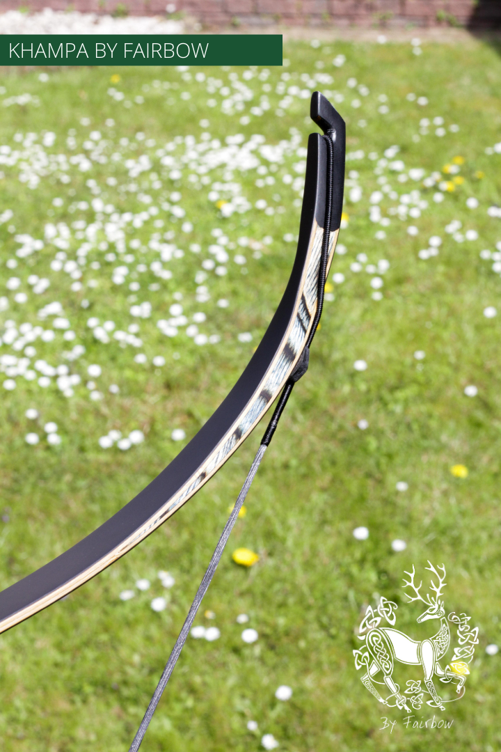 THE BLACK KHAMPA BOW BY FAIRBOW GOLDEN YELLOW 25 LBS @ 28 INCH 33 @ 32 INCH-Bow-Fairbow-Fairbow