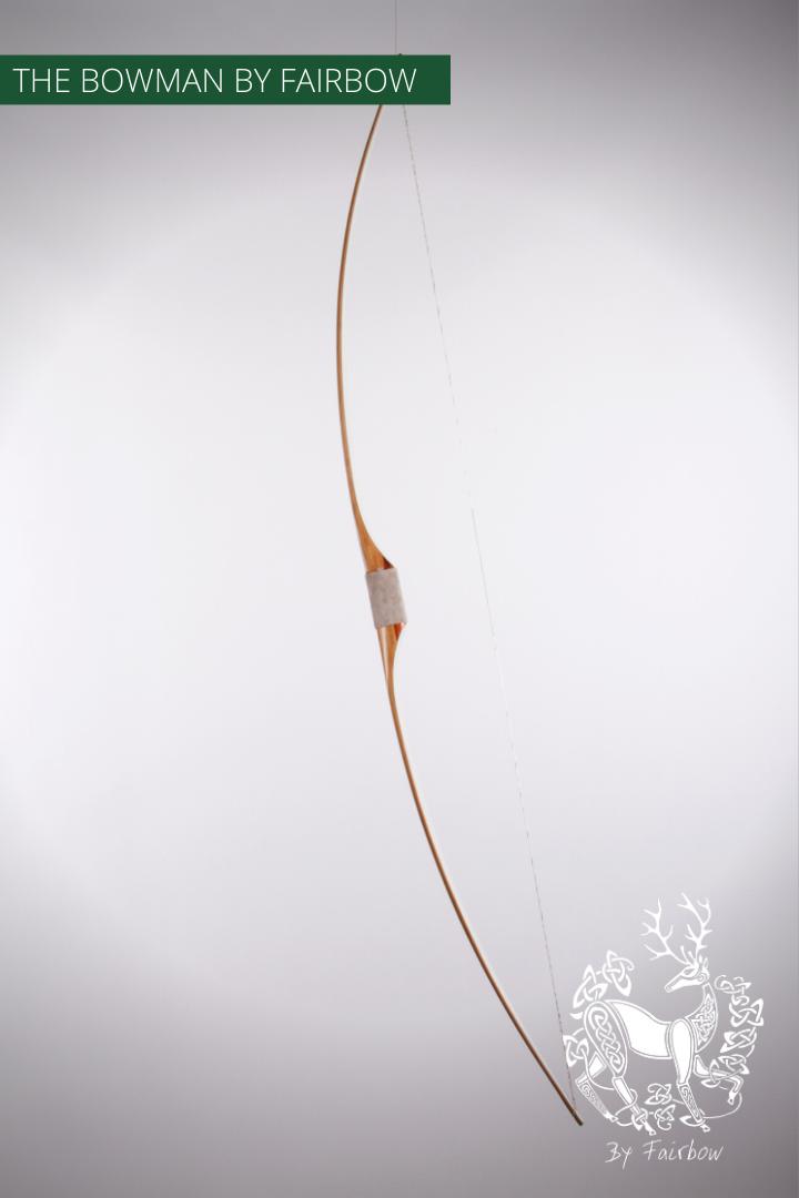 THE BOWMAN AMERICAN SEMI LONGBOW BY FAIRBOW 30@28 WITH COCOBOLE CAP-Bow-Fairbow-Fairbow