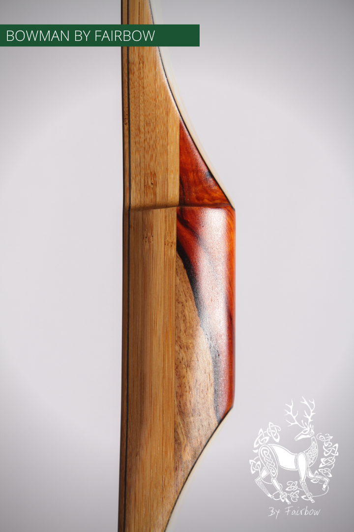 THE BOWMAN AMERICAN SEMI LONGBOW BY FAIRBOW 30@28 WITH COCOBOLE CAP-Bow-Fairbow-Fairbow