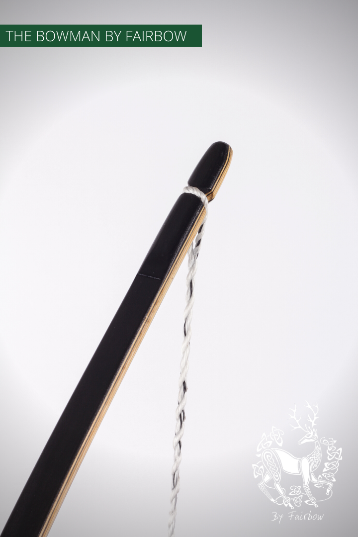 THE BOWMAN AMERICAN SEMI LONGBOW BY FAIRBOW 38@28 WITH ROSEWOOD CAP LH-Bow-Fairbow-Fairbow