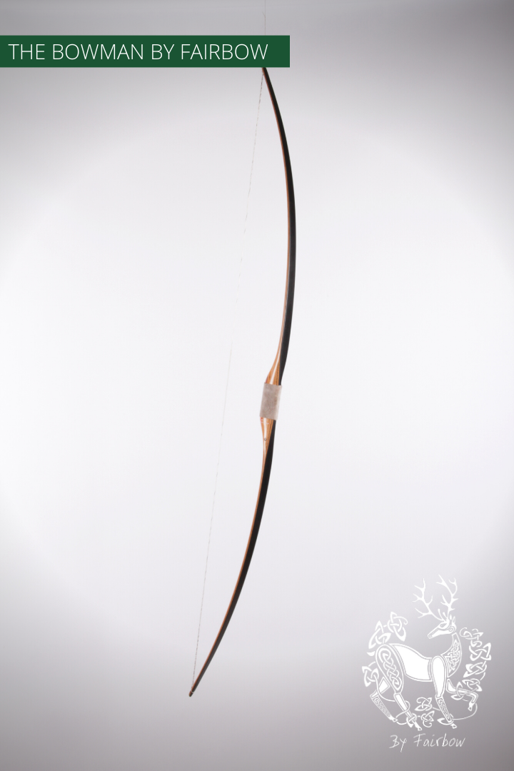 THE BOWMAN AMERICAN SEMI LONGBOW BY FAIRBOW 38@28 WITH ROSEWOOD CAP LH-Bow-Fairbow-Fairbow