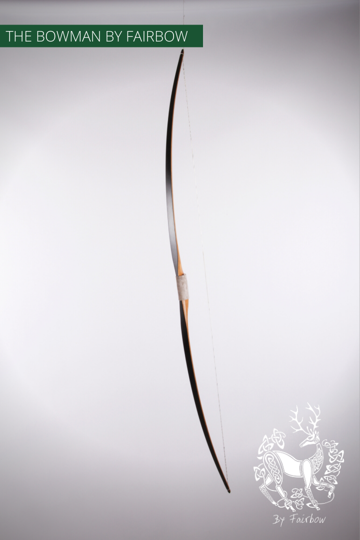 THE BOWMAN AMERICAN SEMI LONGBOW BY FAIRBOW 41@28 WITH COCOBOLE CAP-Bow-Fairbow-Fairbow