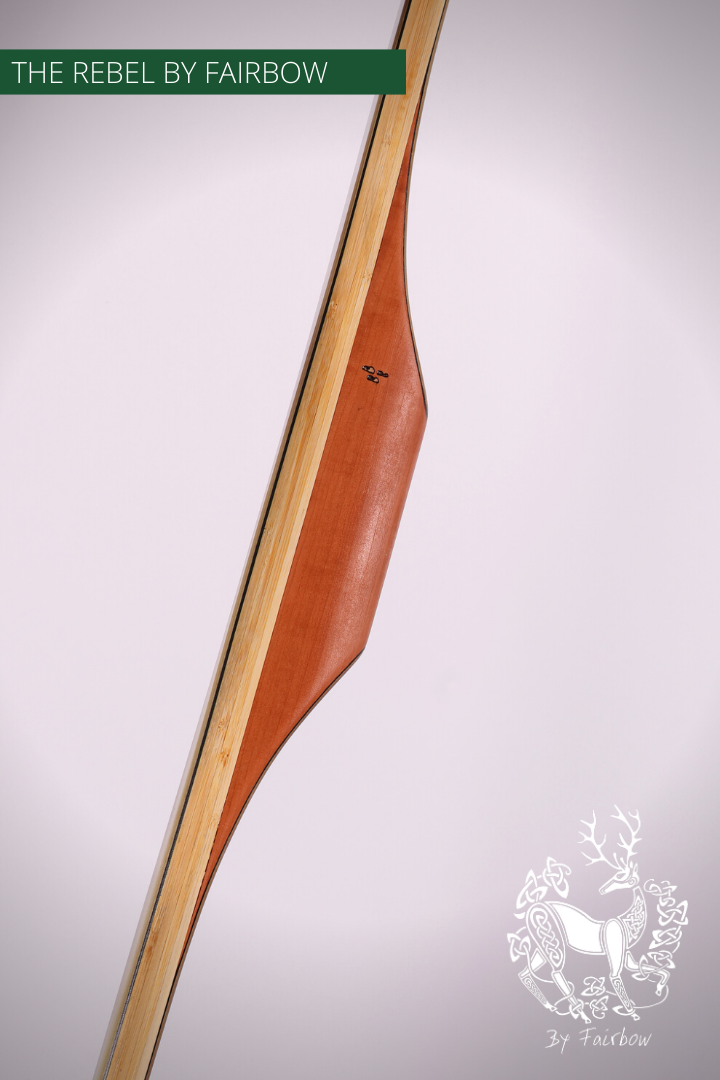 THE REBEL BOW 134@28 140 @ 30 INCH CLEAR GLASS, PEARWOOD, BAMBOO AND TULIP VENEER-Bow-Fairbow-Fairbow