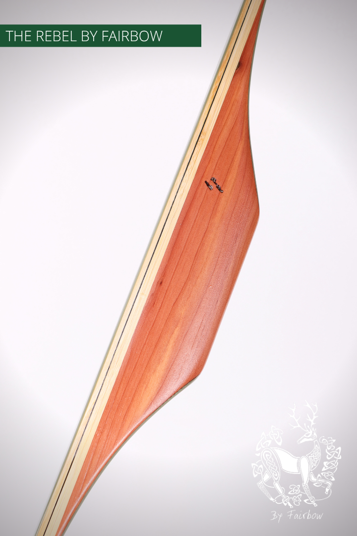 THE REBEL BOW 29@28 GREEN GLASS, AROMATIC CEDAR RISER, BAMBOO CORES-Bow-Fairbow-Fairbow