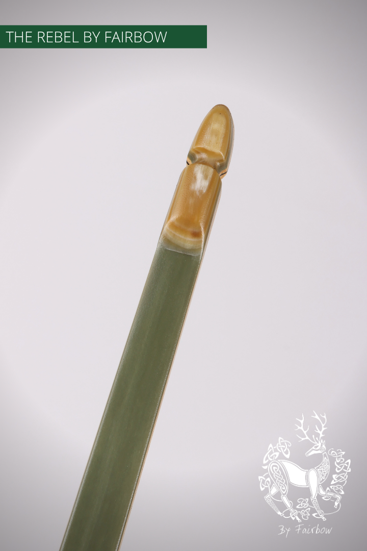 THE REBEL BOW 29@28 GREEN GLASS, AROMATIC CEDAR RISER, BAMBOO CORES-Bow-Fairbow-Fairbow