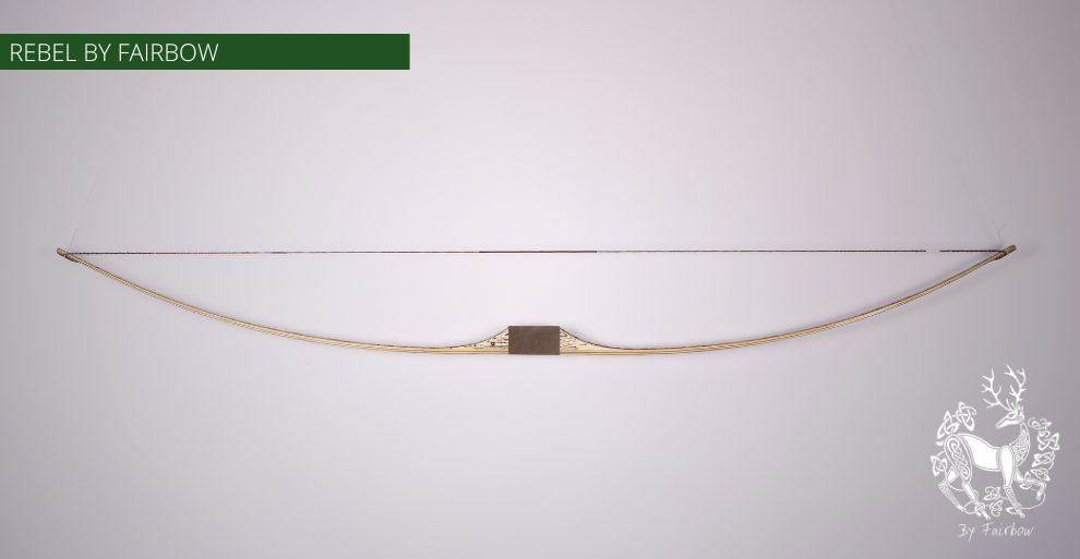 THE REBEL BOW 34@28 CLEAR GLASS, PEAR AND SPALTED BIRDSEYE MAPLE-Bow-Fairbow-Fairbow