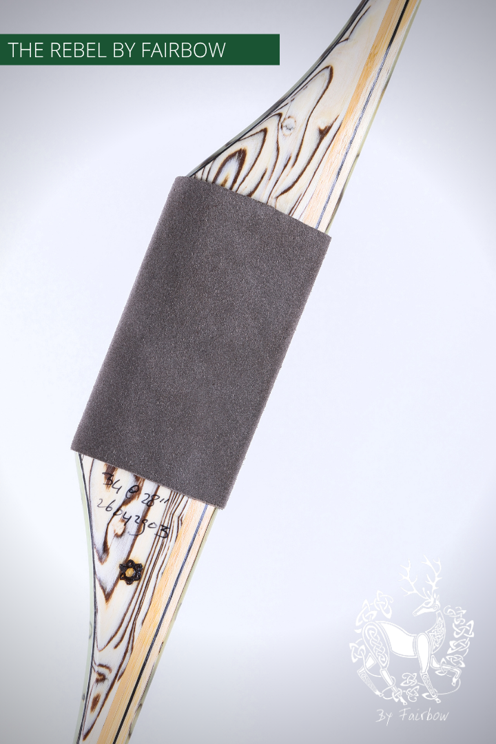 THE REBEL BOW 34@28 CLEAR GLASS, PEAR AND SPALTED BIRDSEYE MAPLE-Bow-Fairbow-Fairbow