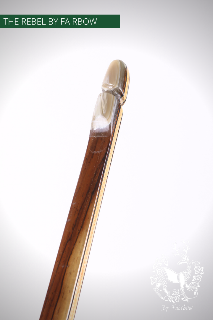 THE REBEL BOW 38@28 CLEAR GLASS, PEAR AND ROSEWOOD-Bow-Fairbow-Fairbow