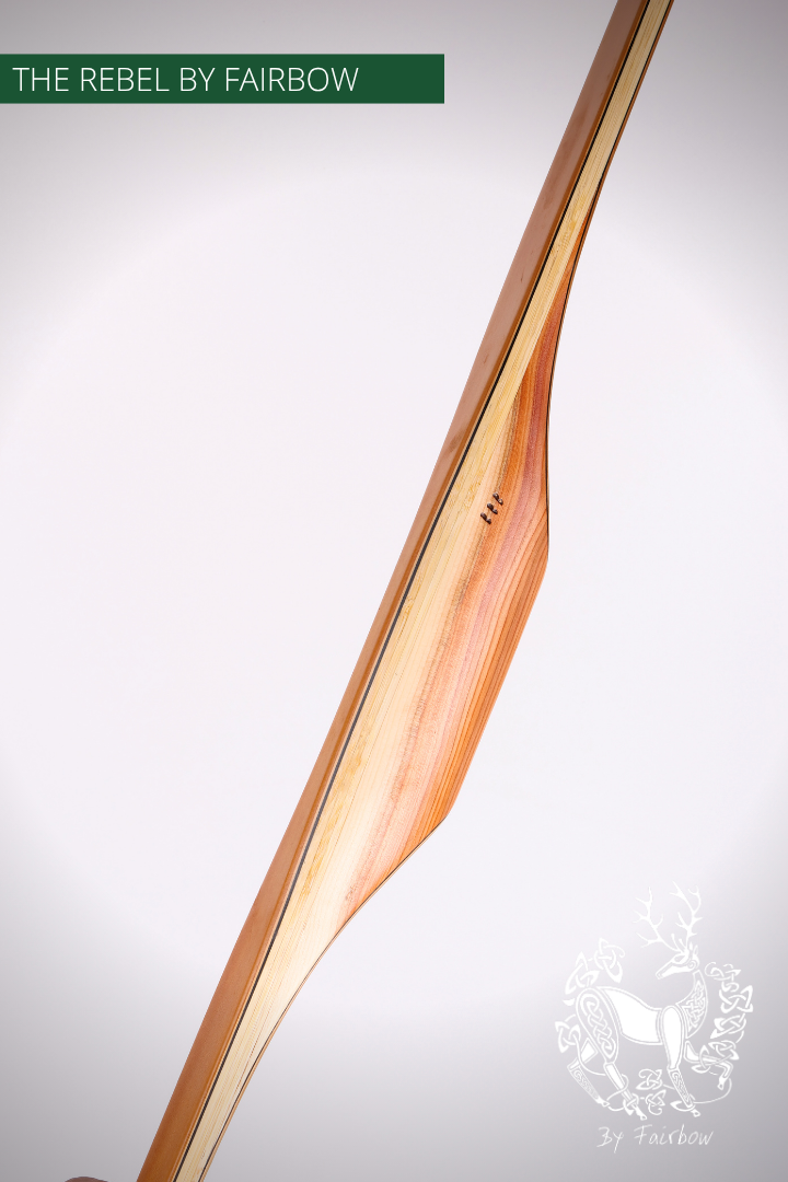 THE REBEL BOW 60@28 CLEAR GLASS, YEW RISER, BAMBOO CORES-Bow-Fairbow-Fairbow