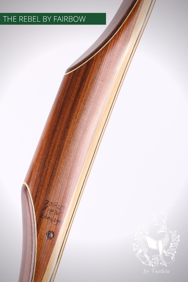 THE REBEL BOW 73@28 CLEAR GLASS, ROSEWOOD-Bow-Fairbow-Fairbow