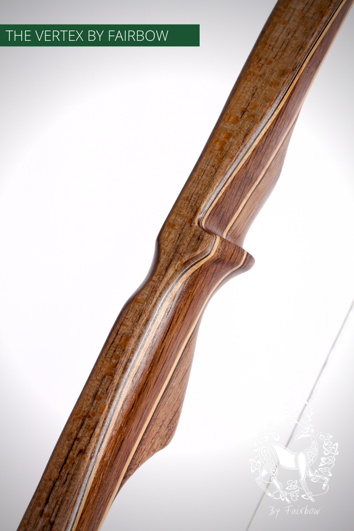 THE VERTEX AFB, 68 INCH NTN, 42 LBS @ 28 INCH SPALTED BIRCH VENEER, SMOKED OAK-Bow-Fairbow-Fairbow