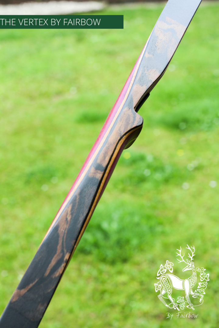 THE VERTEX BOW 68" BLACK AND PURPLE 35 LBS @ 28 INCH RH-Bow-Fairbow-Fairbow