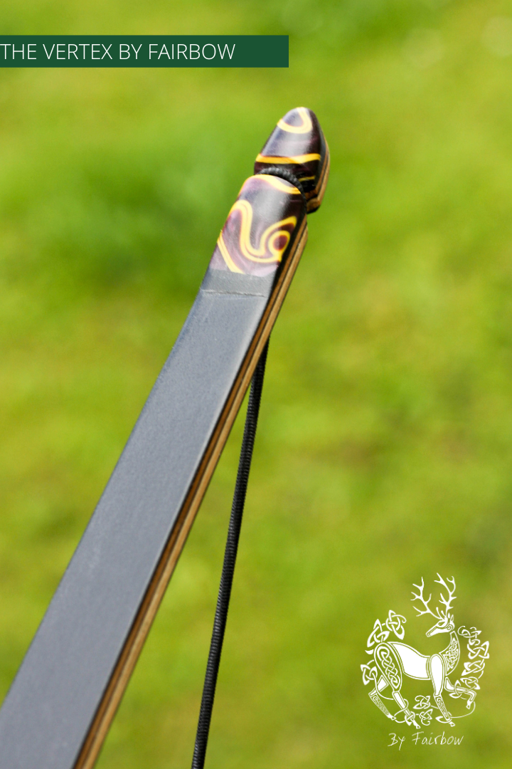 THE VERTEX BOW 68" BLACK AND PURPLE 35 LBS @ 28 INCH RH-Bow-Fairbow-Fairbow