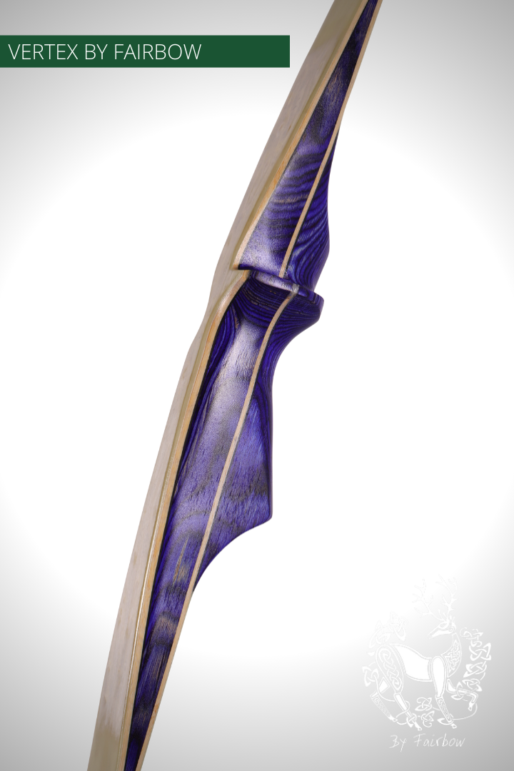THE VERTEX BOW 68" CLEAR BACKING OVER BIRDSEYE MAPLE 25 LBS @ 28 INCH RH-Bow-Fairbow-Fairbow