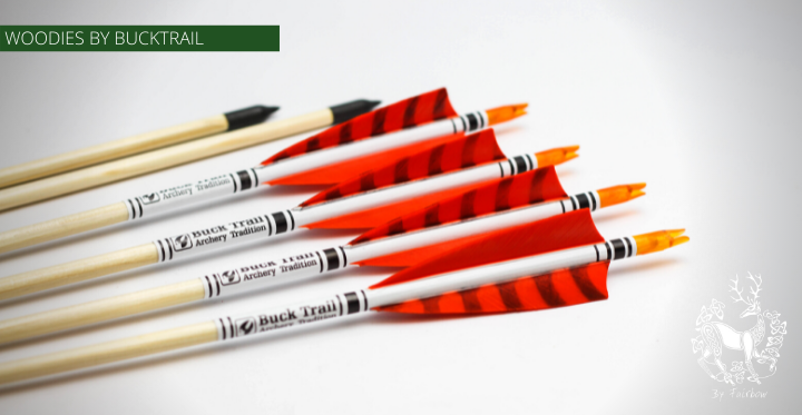 WOODEN ARROWS BY BUCKTRAIL-Arrow-Buck Trail-35-40 5/16 Orange 29 inch-Fairbow