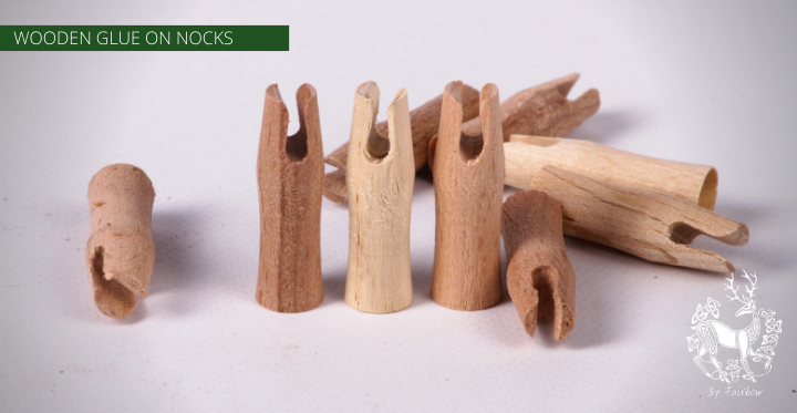 WOODEN GLUE ON NOCKS OTTOMAN STYLE-Nock-Arrow Doctor-5/16-Fairbow