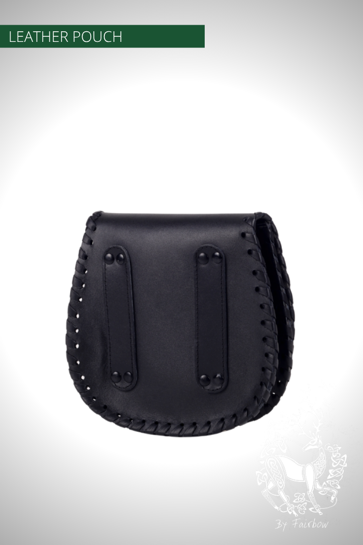 BLACK OR BROWN LEATHER POUCH