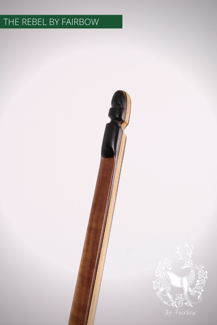 THE REBEL BOW 134@28 140 @ 30 INCH CLEAR GLASS, PEARWOOD, BAMBOO AND TULIP VENEER