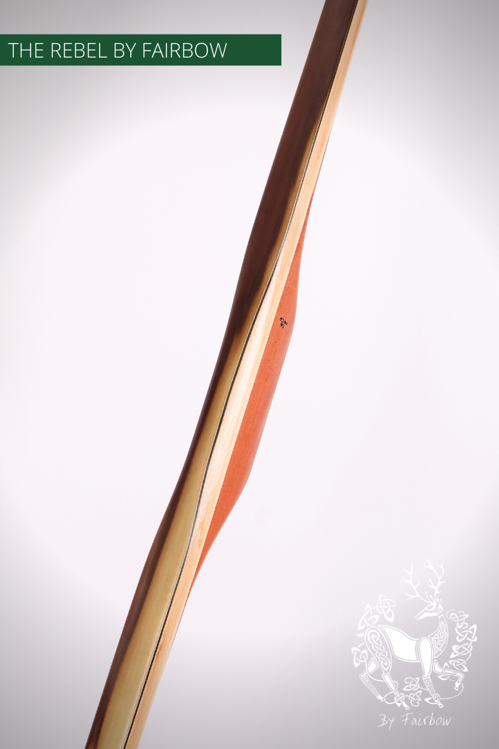 THE REBEL BOW 134@28 140 @ 30 INCH CLEAR GLASS, PEARWOOD, BAMBOO AND TULIP VENEER