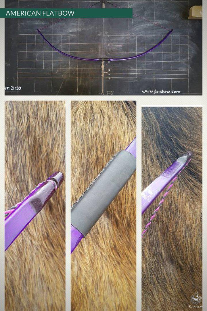 AFB AMERICAN FLATBBOW IN STRIKING PURPLE COLOUR 33@28-American bow-Fairbow-Fairbow