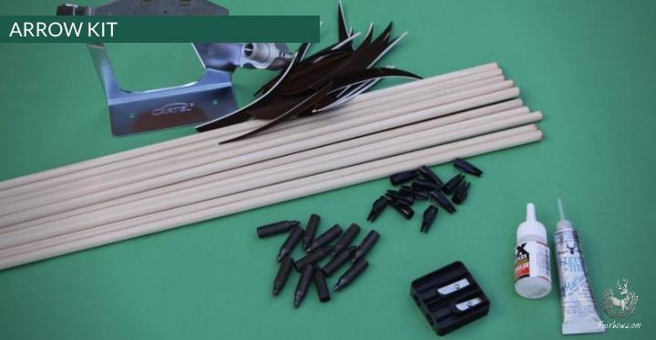 ARROW MAKING KIT 5/16 12 ARROWS-DIY kit-Fairbow-30-35-Fairbow