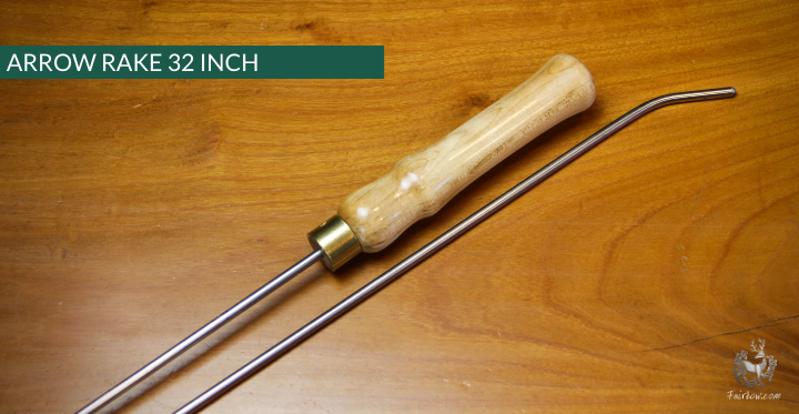 ARROW RAKE, WOOD AND STAINLESS STEEL 32 INCH-Sundries-Fairbow-Maple 25-Fairbow
