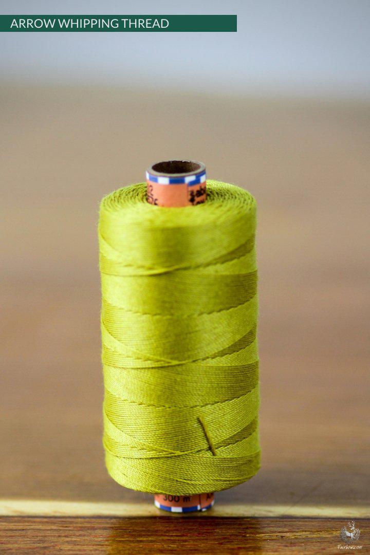 ARROW WHIPPING THREAD 300 meters spool-Arrow-Fairbow-Leaf green-Fairbow