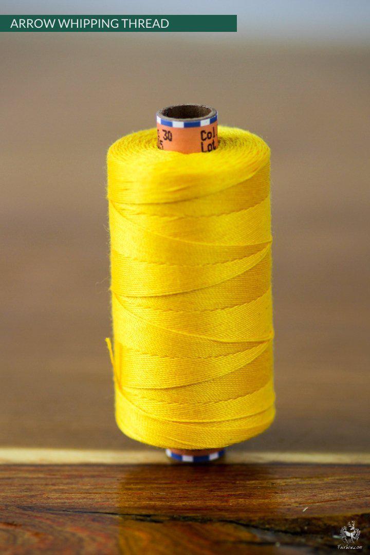 ARROW WHIPPING THREAD 300 meters spool-Arrow-Fairbow-Yellow-Fairbow