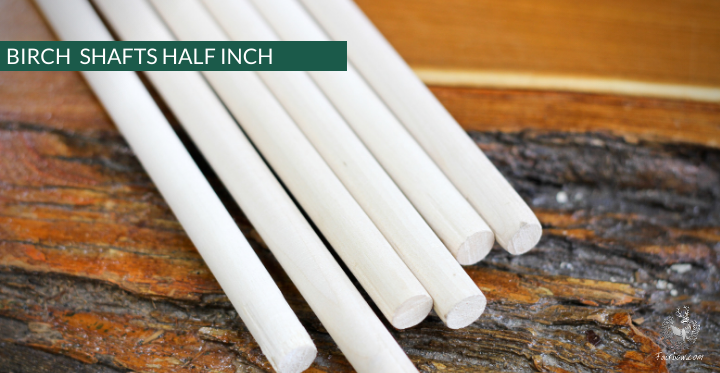 BIRCH SHAFTS 12 MM 32-36 INCH LONG-Shaft-Fairbow-Fairbow