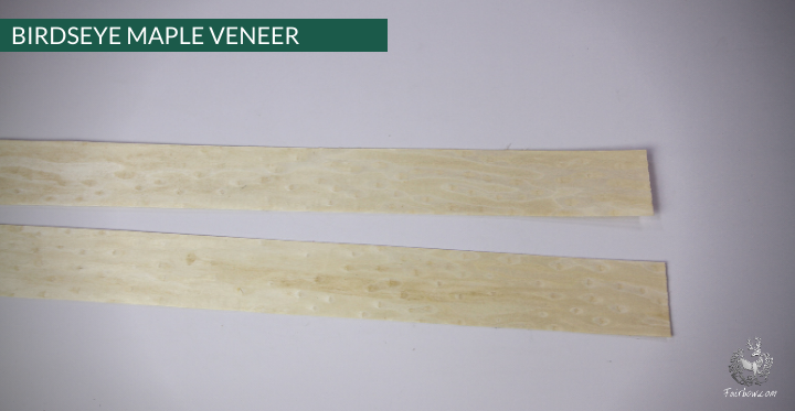 BIRDSEYE MAPLE VENEER 72 X 2 INCH 2 STRIPS-Tool-Fairbow-Fairbow