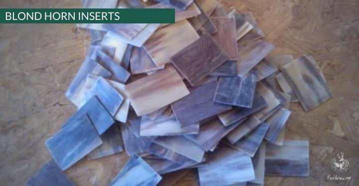BLOND HORN STRIPS FOR ARROW INSERTS PACK OF 10-Nocks-Fairbow-Fairbow