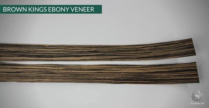 BROWN KINGS EBONY VENEER 72 X 2 INCH 2 STRIPS-Tool-Fairbow-Fairbow