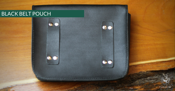 Black Leather Pouch-Bag-Fairbow-Fairbow