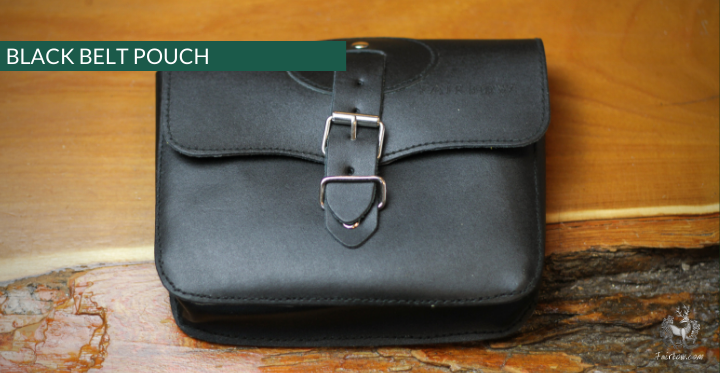 Black Leather Pouch-Bag-Fairbow-Fairbow