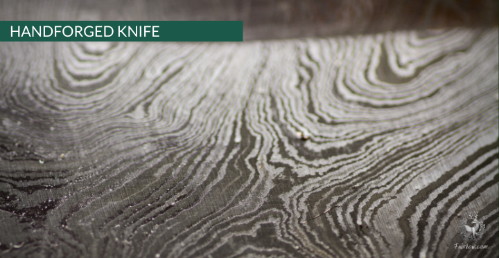 CHEFS DAMAST KNIFE WITH WOODEN HANDLE (3 pins)-Knife-Fairbow-Fairbow