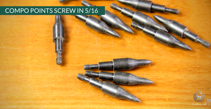 COMBO POINT FOR INSERTS 5/16 PER DOZEN-arrow point-Fairbow-125 grain-Fairbow