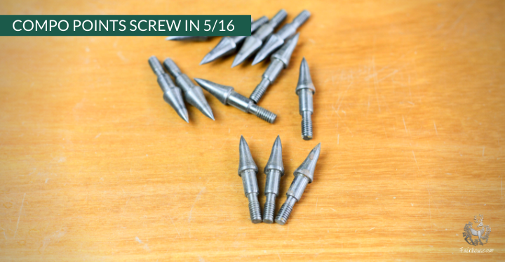 COMBO POINT FOR INSERTS 5/16 PER DOZEN-arrow point-Fairbow-60 grain-Fairbow