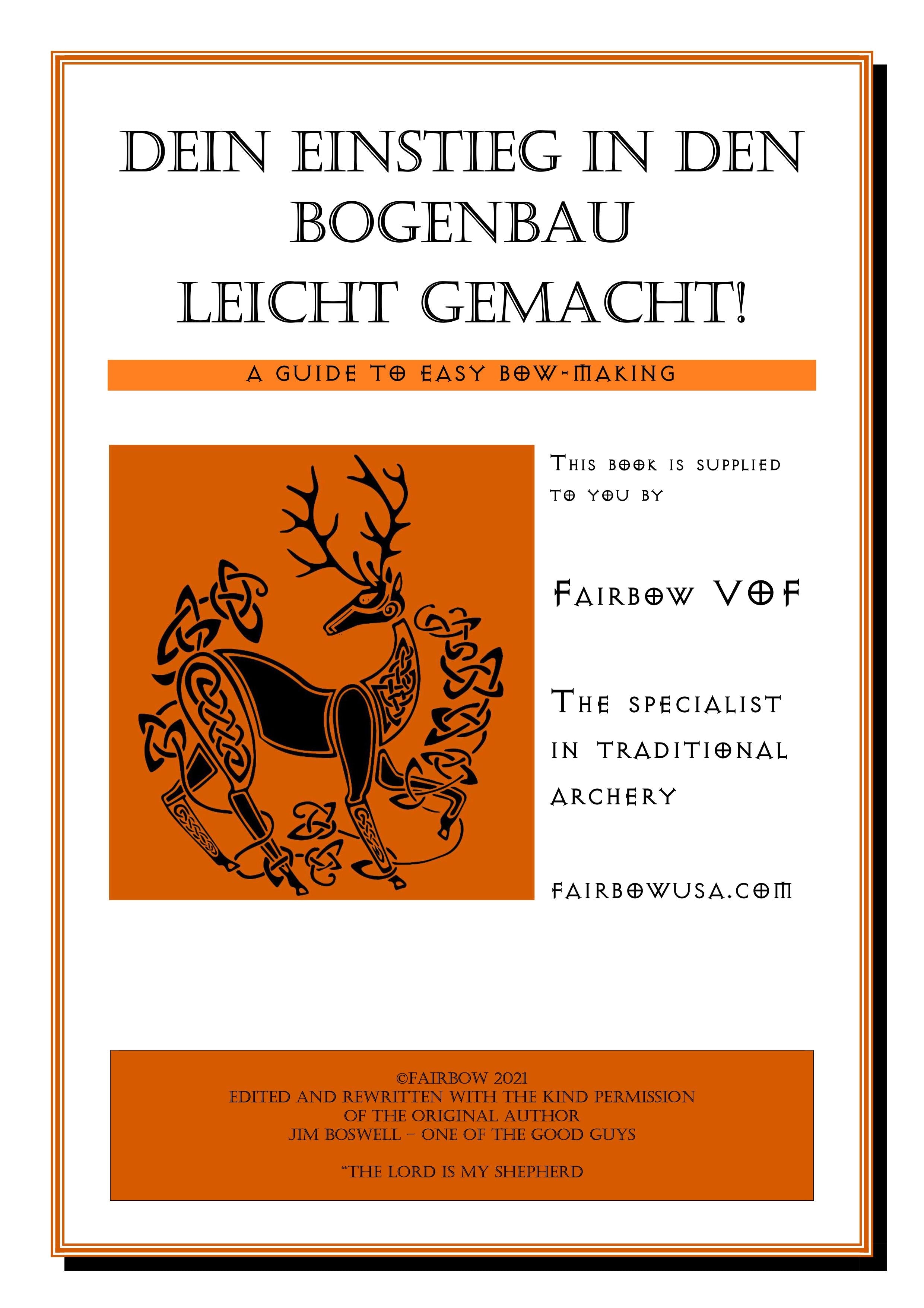 DEIN EINSTIEG IN DEN BOGENBAU FREE E-BOOKLET-Book-Fairbow-Fairbow